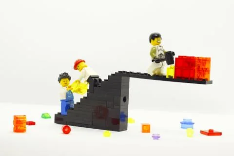 Teamwork, building the future together Stock Photos