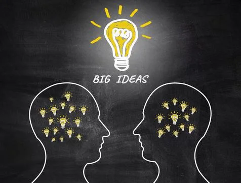 Teamwork business concept design of creative idea process Stock Photos