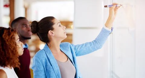 Teamwork, business people and problem solving in meeting for brainstorming Stock Photos