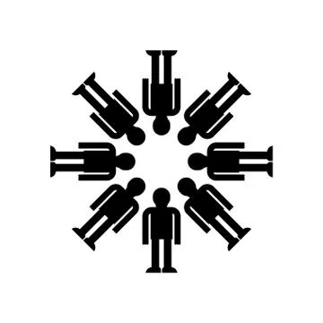 Teamwork Business team Problem solving. Company structure system. Company str イラスト素材