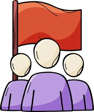 Teamwork collaboration target illustration vector goal alignment Stock Illustration