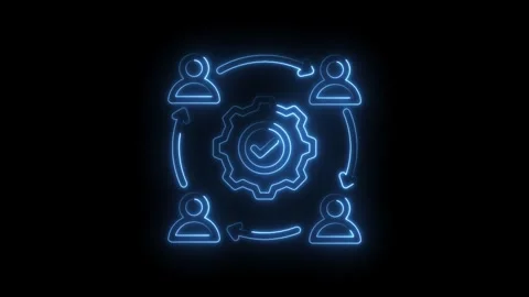 Teamwork collaboration workflow process automation efficiency synergy business Stock Footage 333962290