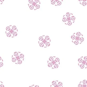 Teamwork colleagues glyph vector seamless pattern sign Illustrazione stock
