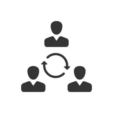 Teamwork Communication Icon Illustrazione stock