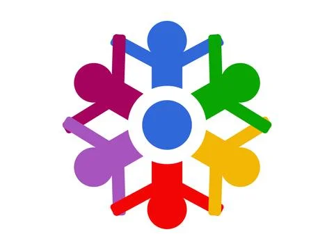 Teamwork Community Icon Symbol Art Illustration