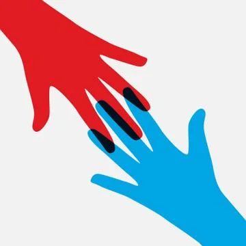 Teamwork, Community, Social Design Flat Concept. Vector Illustra Stock Illustration