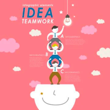 Teamwork concept flat design 스톡 일러스트