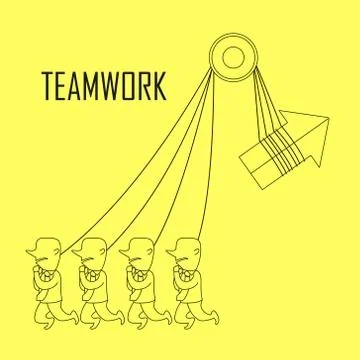 Teamwork concept 库存插图
