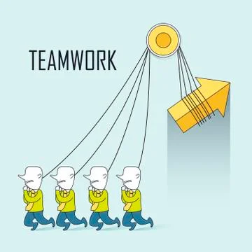 Teamwork concept 库存插图