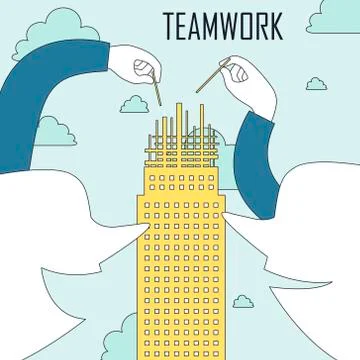 Teamwork concept 库存插图