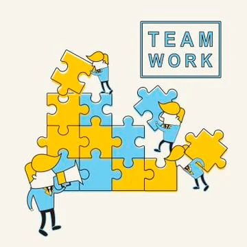 Teamwork concept 库存插图