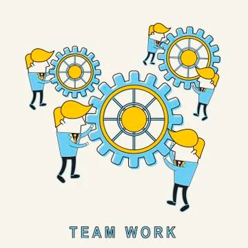 Teamwork concept Stock Illustration