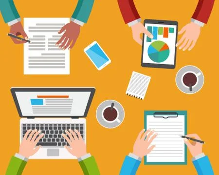 Teamwork concept Stock Illustration