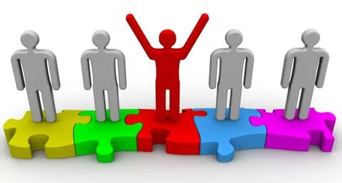 Teamwork. The concept Stock Illustration