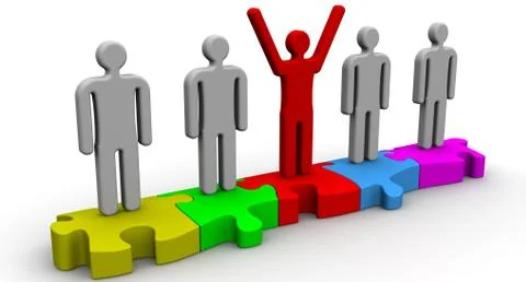 Teamwork. The concept Illustration