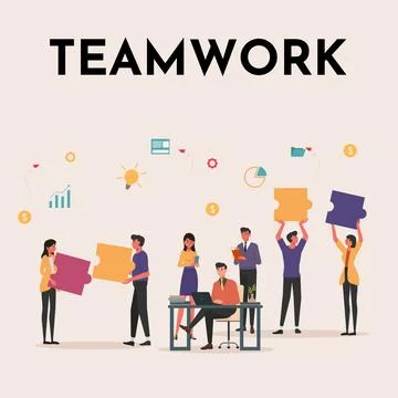 Teamwork Concept Stock Illustration