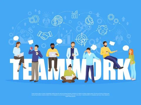Teamwork Concept Illustration Stock Illustration