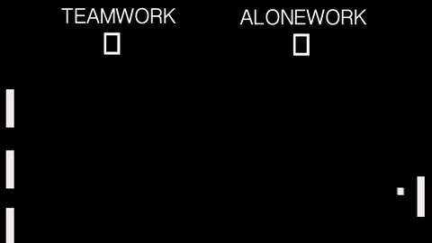 Teamwork concept .Teamwork Vs working alone Stock Footage 119535899