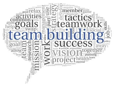 Teamwork concept in word tag cloud Stock Illustration