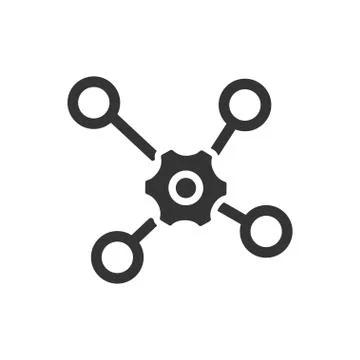 Teamwork Connection Icon Stock Illustration