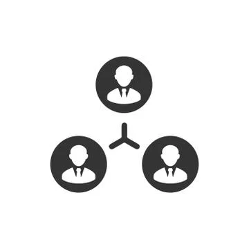Teamwork Connection Icon Stock Illustration