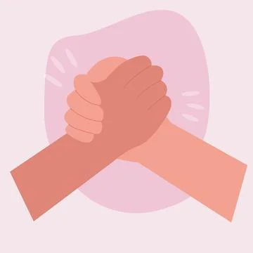 Teamwork, cooperation and unity, work together concept Stock Illustration