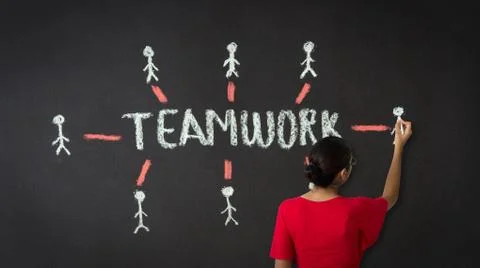 Teamwork diagram Stock Illustration