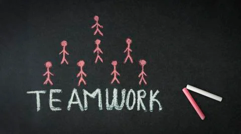 Teamwork diagram Illustrazione stock