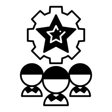Teamwork Dualtone Icon Stock Illustration