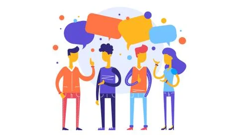 Teamwork on finding new ideas, Human resources requirements. Stock Illustration