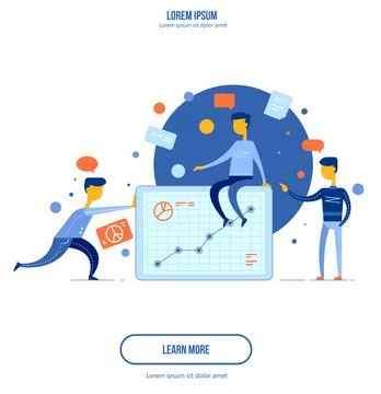 Teamwork on finding new ideas, Human resources requirements. Business illus.. Stock Illustration