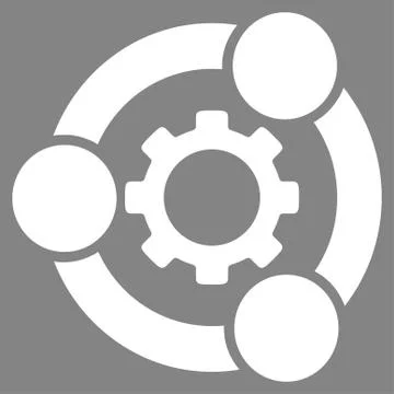 Teamwork Flat Icon Stock Illustration