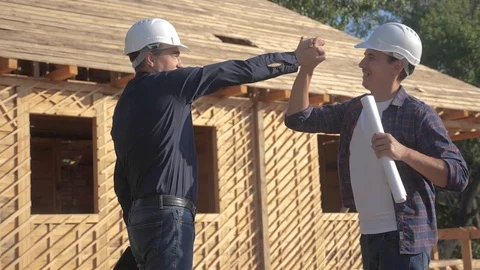 teamwork handshake. concept building con... | Stock Video | Pond5