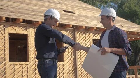 teamwork handshake. concept building con... | Stock Video | Pond5