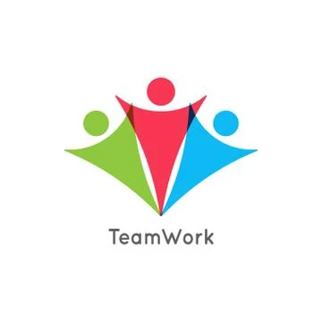 Teamwork icon business. Team work union logo Stock Illustration
