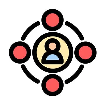 Teamwork Icon- Collaboration- Project Management- Agile Team 스톡 일러스트