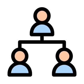 Teamwork Icon- Project Management- Agile Team Structure Stock Illustration