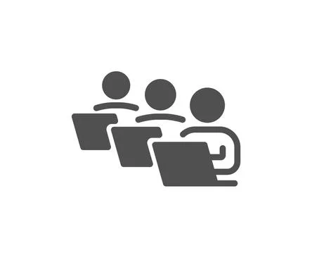 Teamwork icon. Remote office sign. Vector イラスト素材