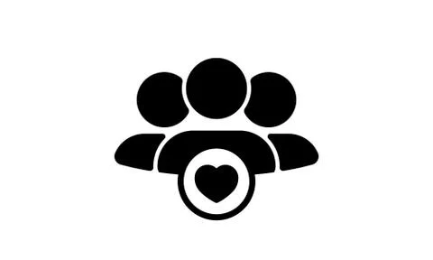 Teamwork icon. User group icon. Vector on isolated white background. EPS 10 Stock Illustration