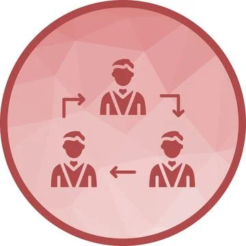 Teamwork icon vector image. Stock Illustration