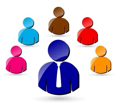 Teamwork icons Stock Illustration