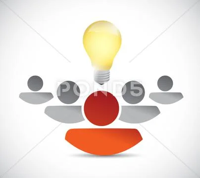 Teamwork idea concept illustration design Stock Illustration