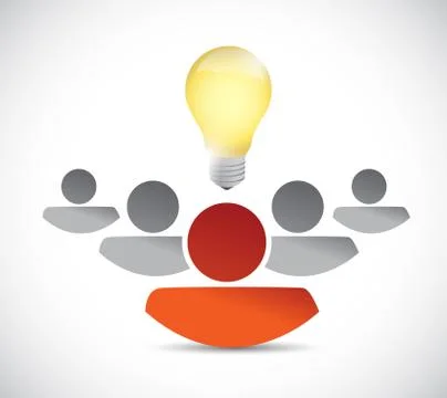 Teamwork idea concept illustration design Stock Illustration