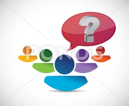 Teamwork idea discussion illustration design Stock Illustration