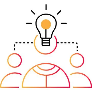 Teamwork idea icon business work vector design Stock Illustration