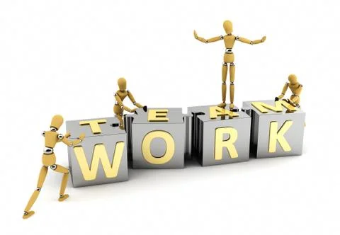 Teamwork 库存插图