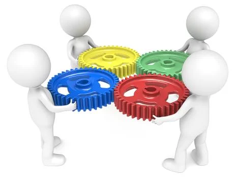 Teamwork. Ilustración de archivo