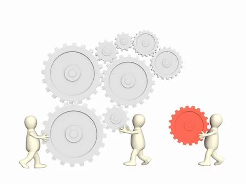 Teamwork Illustrazione stock