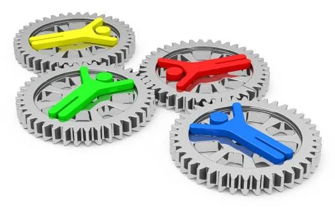 Teamwork Stock Illustration