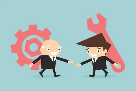 Teamwork Stock Illustration